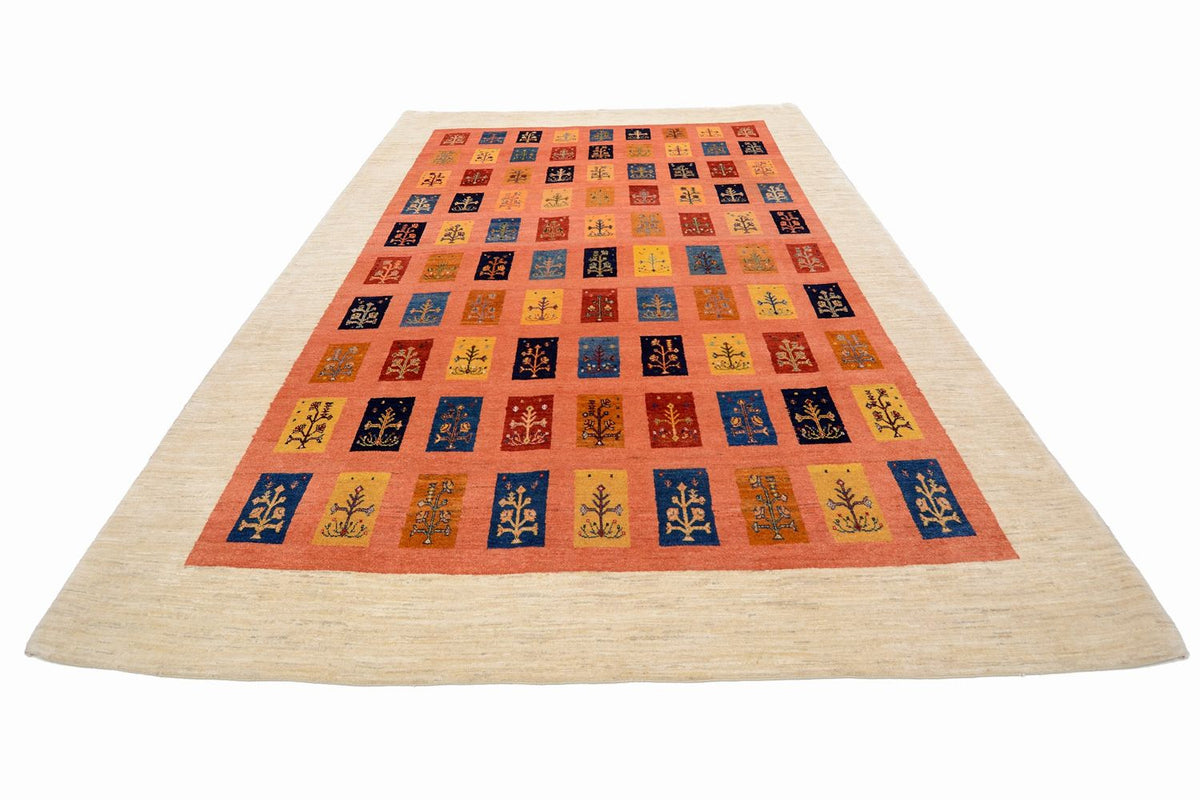 Gabbeh Tæppe - Loribaft Persisk - 355 x 249 cm - orange