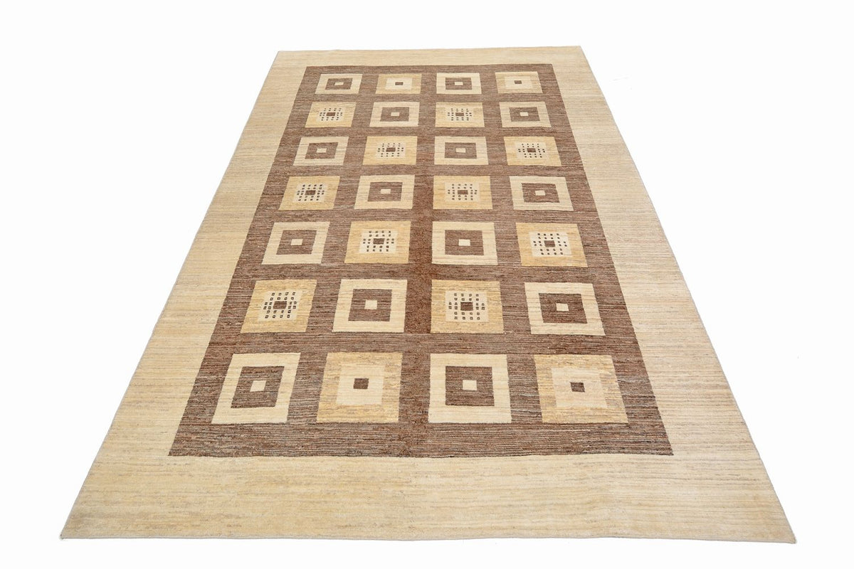 Gabbeh Tæppe - Loribaft Persisk - 380 x 264 cm - brun