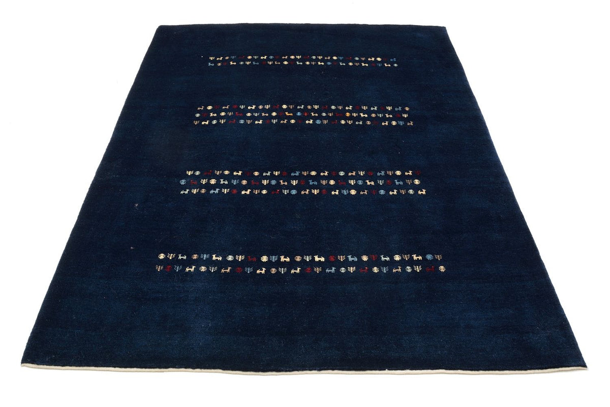 Gabbeh Tæppe - Loribaft Persisk - 209 x 154 cm - blå