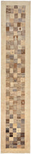 Løber Gabbeh Tæppe - Loribaft Persisk - 512 x 101 cm - lys brun