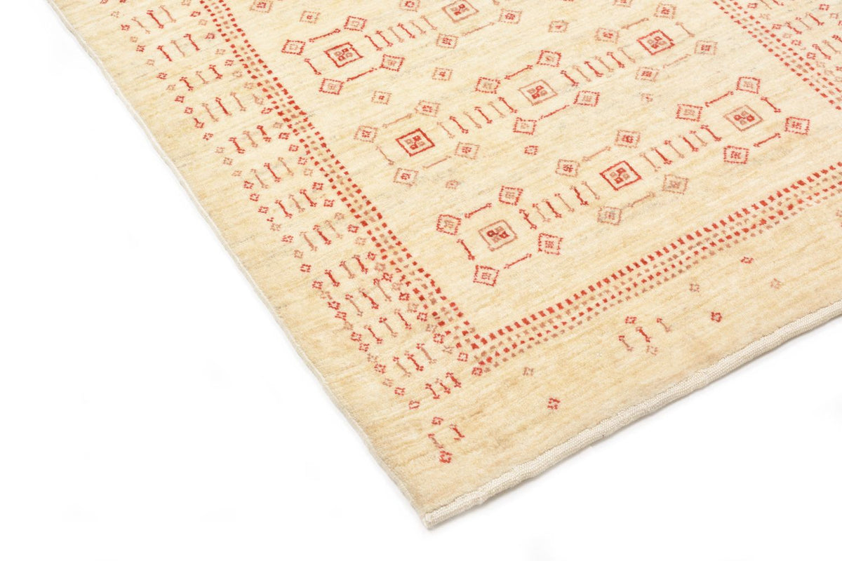 Løber Gabbeh Tæppe - Loribaft Persisk - 195 x 85 cm - beige