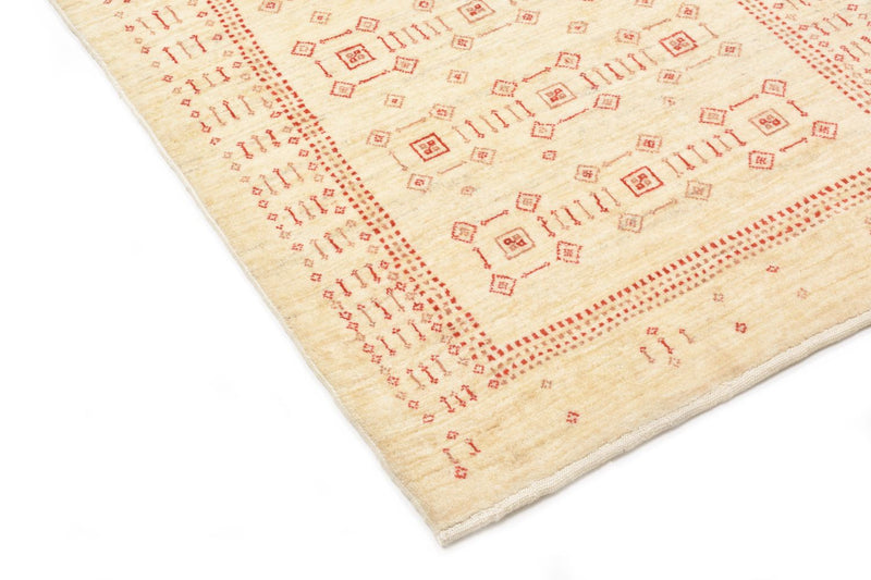 Løber Gabbeh Tæppe - Loribaft Persisk - 195 x 85 cm - beige