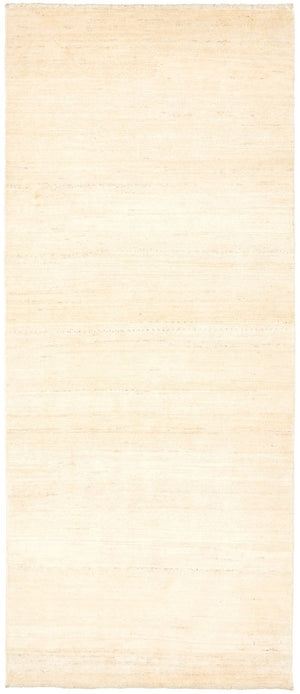 Løber Gabbeh Tæppe - Loribaft Persisk - 206 x 85 cm - natur