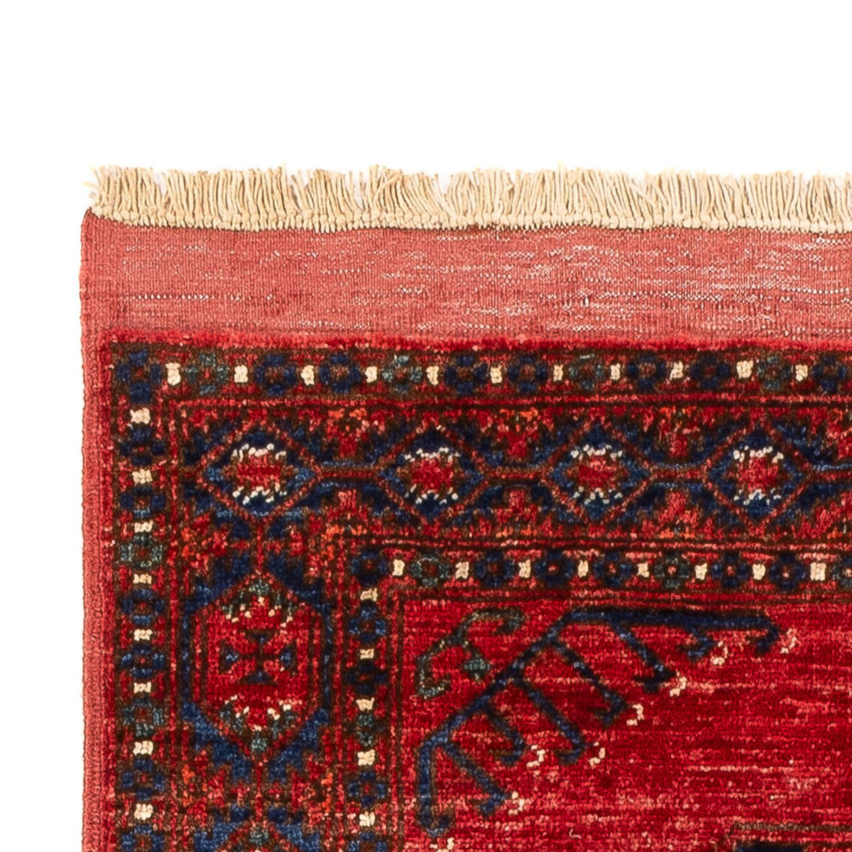 Løber Afghansk tæppe - 207 x 80 cm - rød