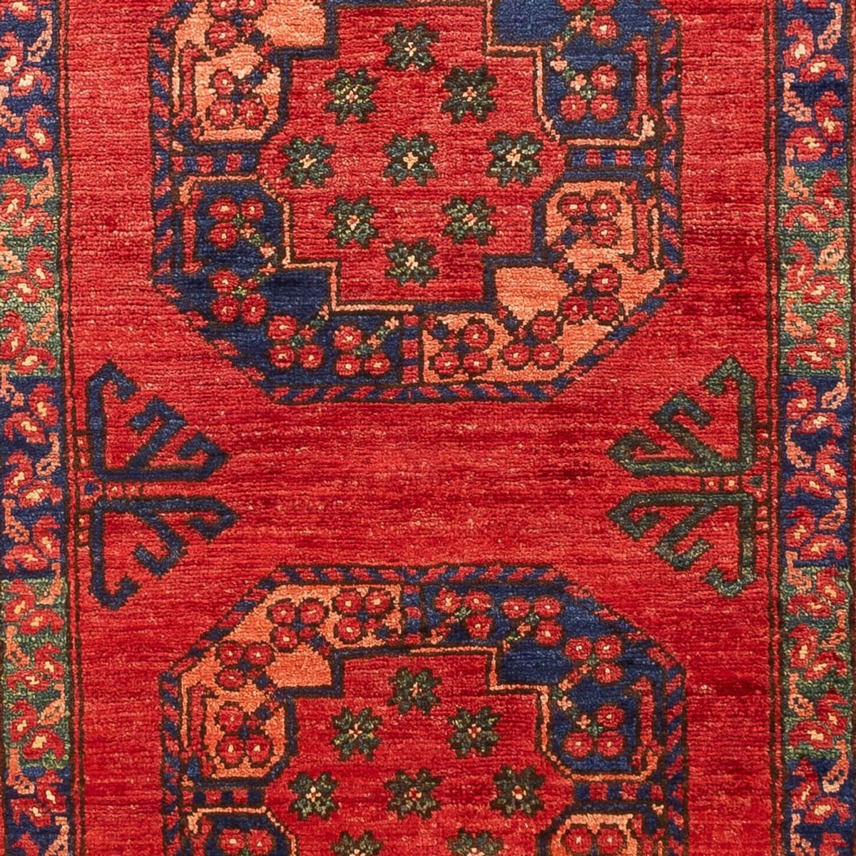 Løber Afghansk tæppe - 216 x 83 cm - rød