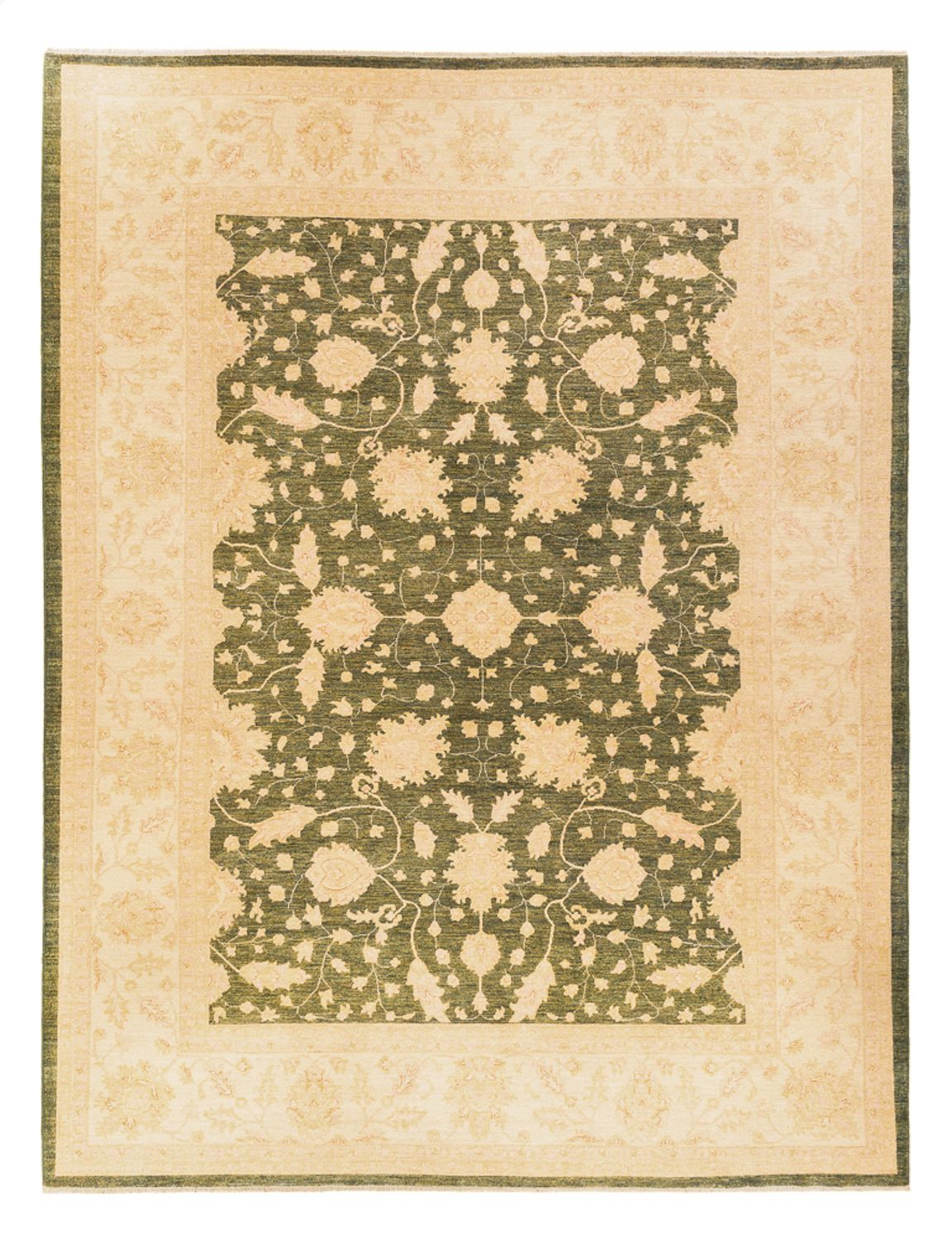 Ziegler Carpet - 404 x 307 cm - olivengrøn
