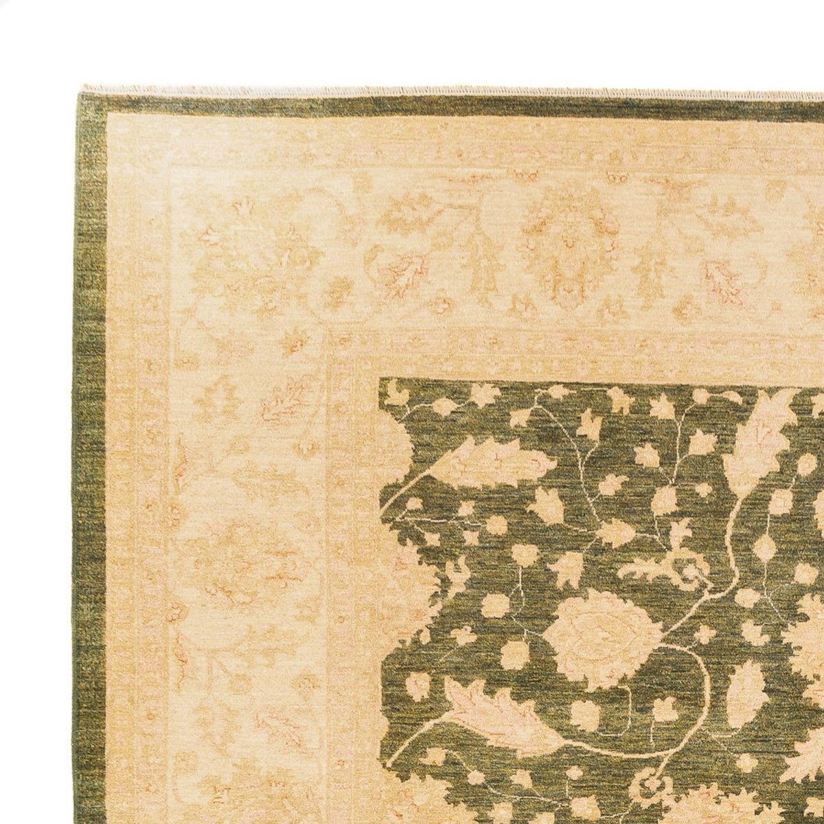 Ziegler Carpet - 404 x 307 cm - olivengrøn
