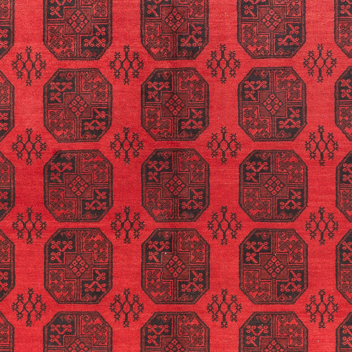 Afghansk tæppe - Filpa - 384 x 295 cm - rød