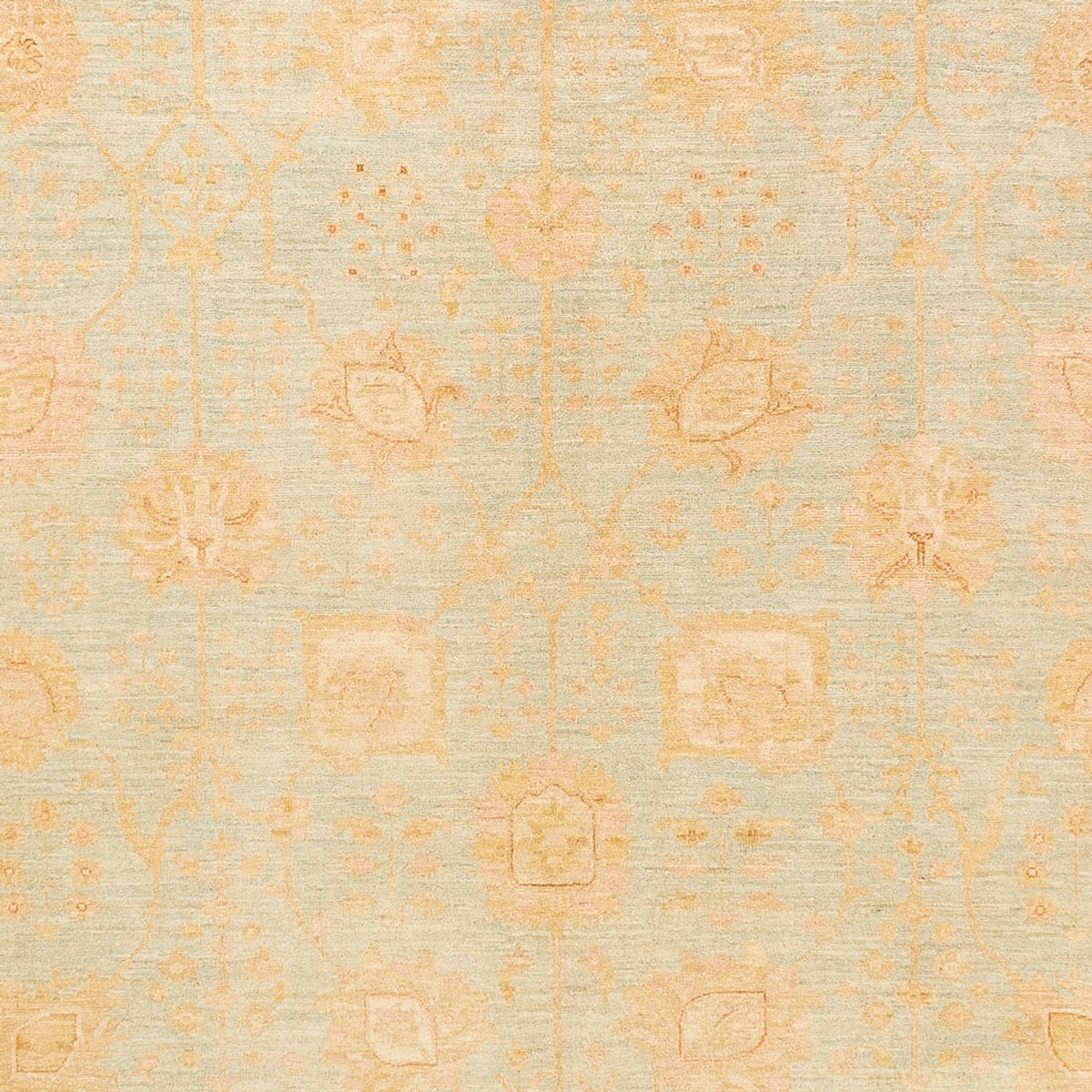 Ziegler Carpet - 394 x 309 cm - lyseblå