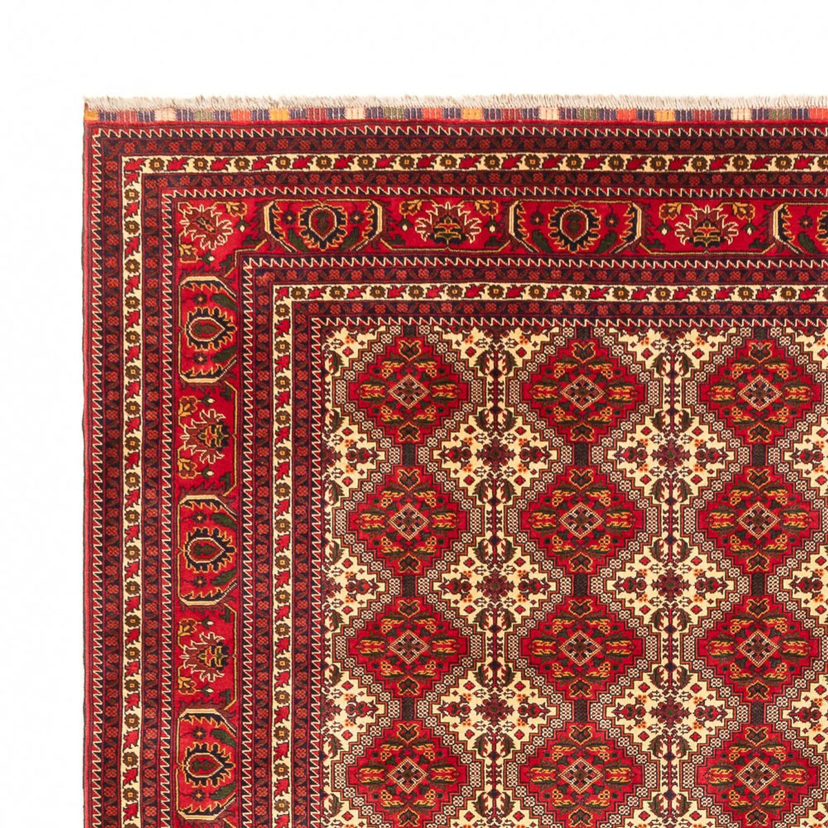 Afghansk tæppe - Royal - 385 x 300 cm - flerfarvet