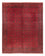 Afghansk tæppe - 391 x 305 cm - bordeaux rød
