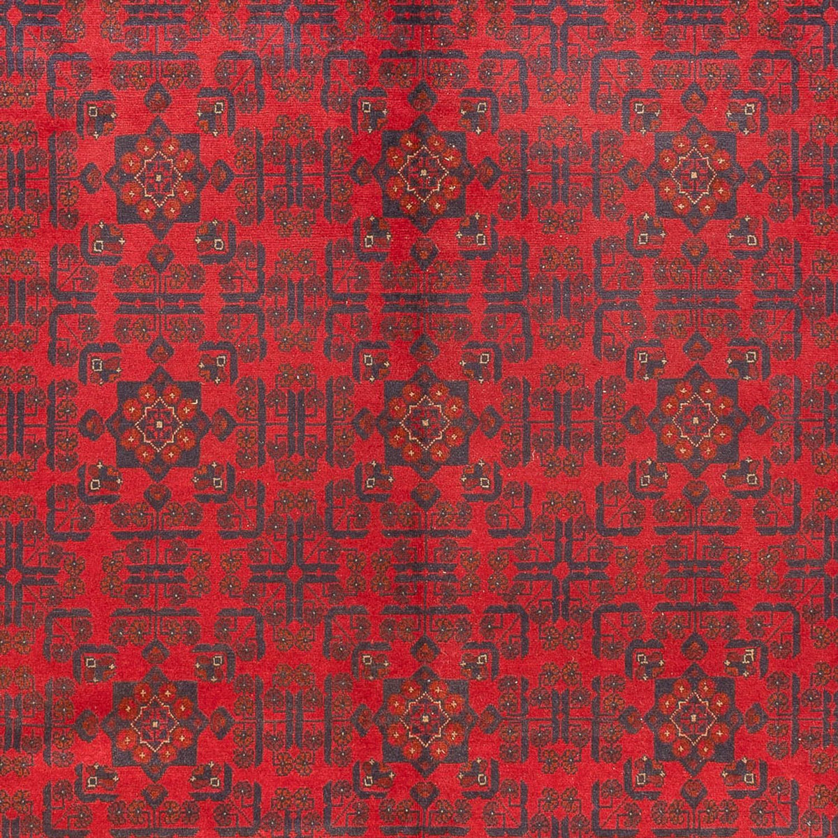 Afghansk tæppe - 391 x 305 cm - bordeaux rød
