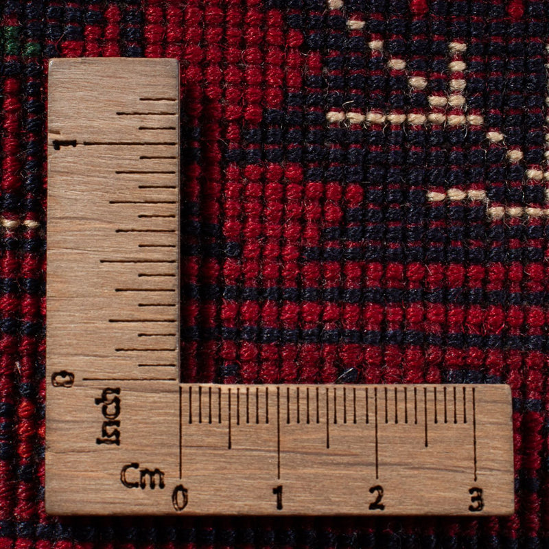 Afghansk tæppe - 397 x 295 cm - rød
