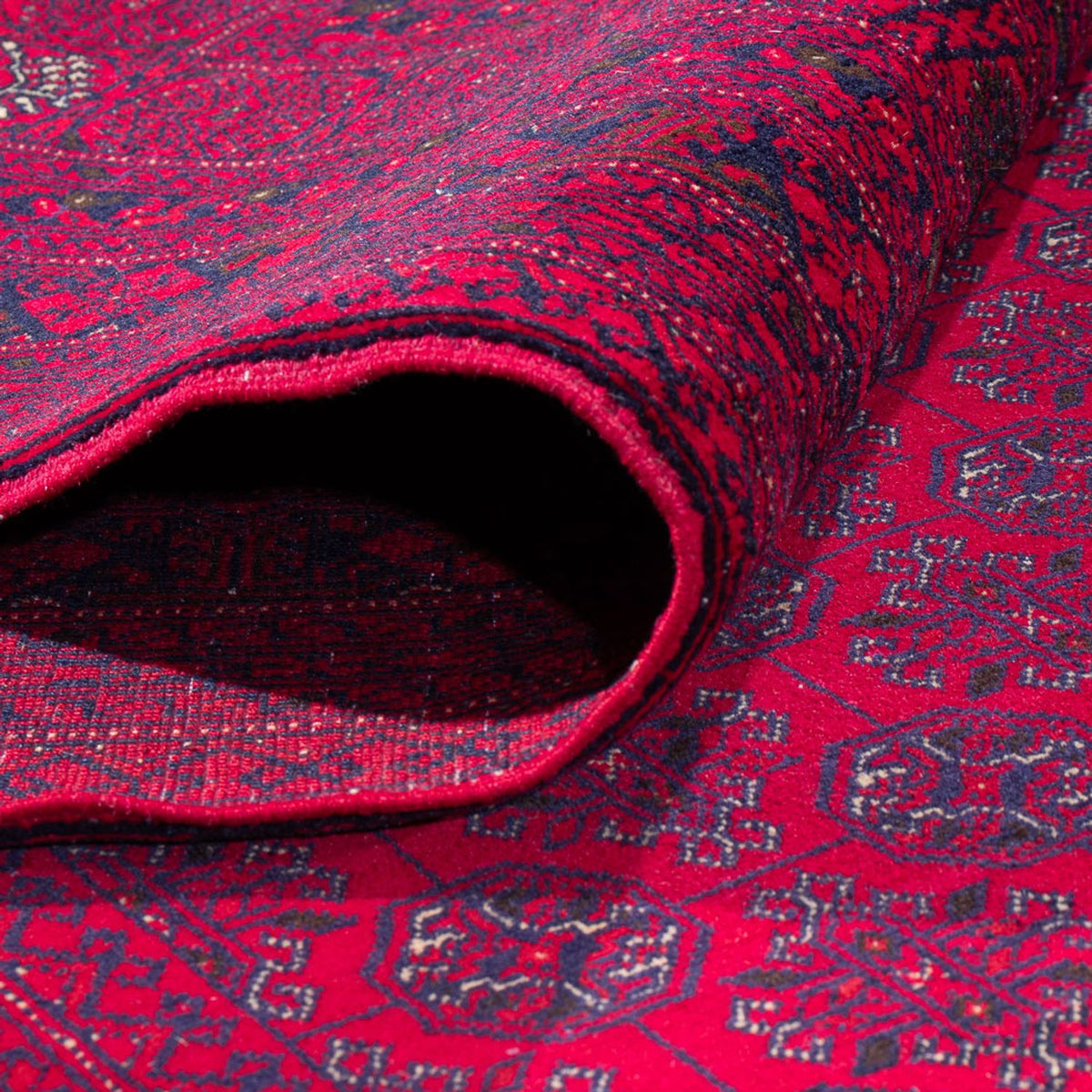 Afghansk tæppe - Royal - 380 x 292 cm - rød
