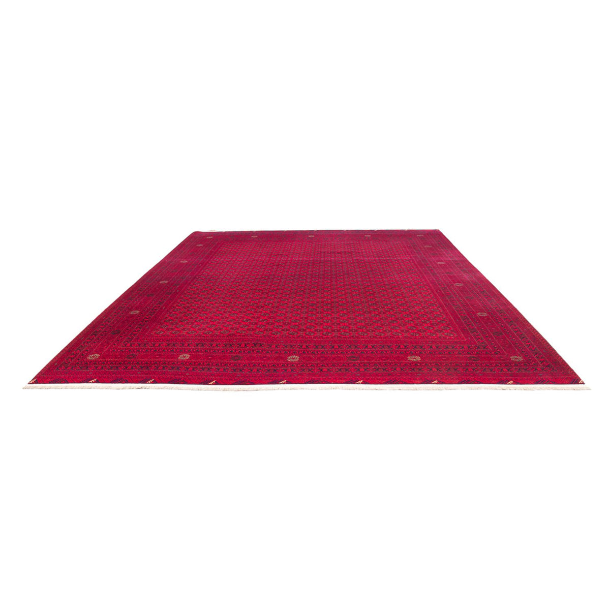 Afghansk tæppe - Royal - 380 x 292 cm - rød