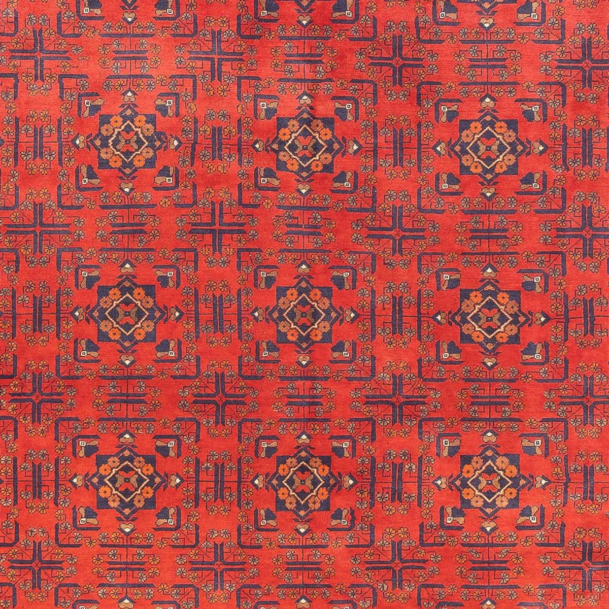 Afghansk tæppe - Kunduz - 391 x 296 cm - rød