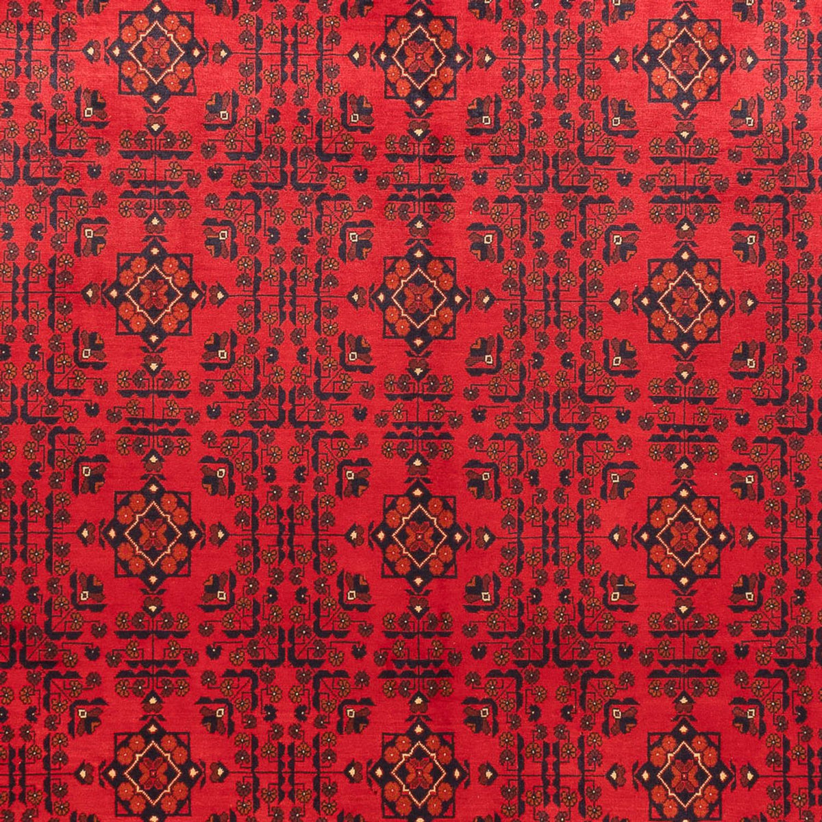Afghansk tæppe - Kunduz - 382 x 309 cm - rød