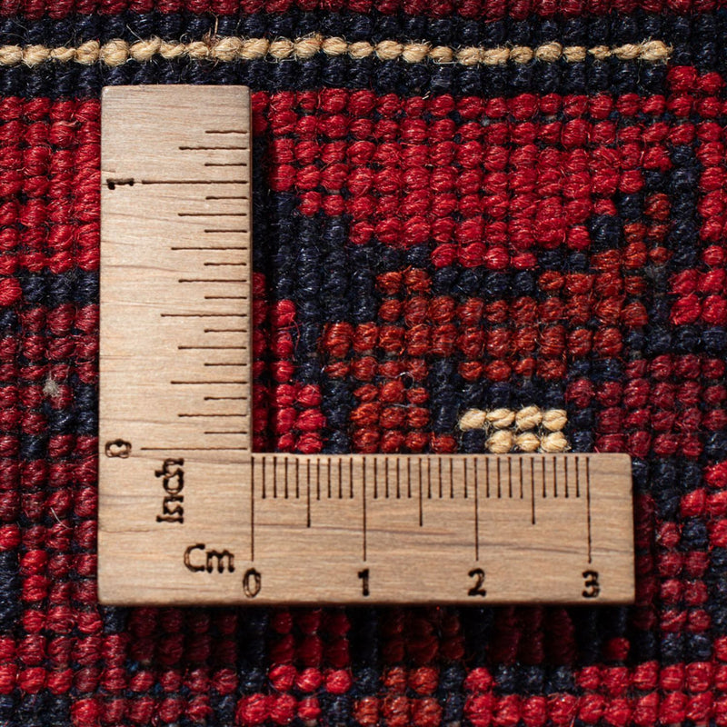 Afghansk tæppe - Kunduz - 379 x 297 cm - rød