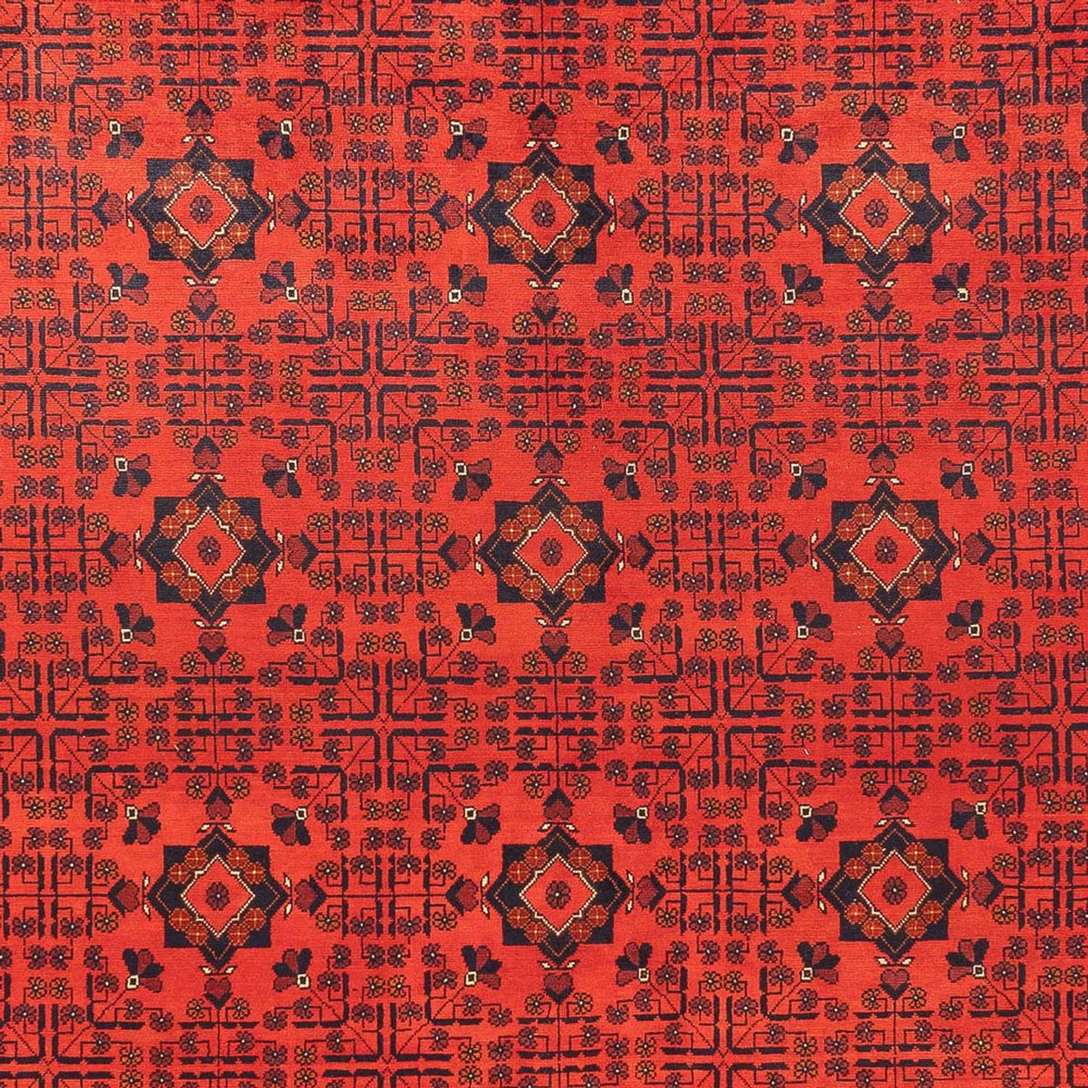 Afghansk tæppe - Kunduz - 394 x 299 cm - rød