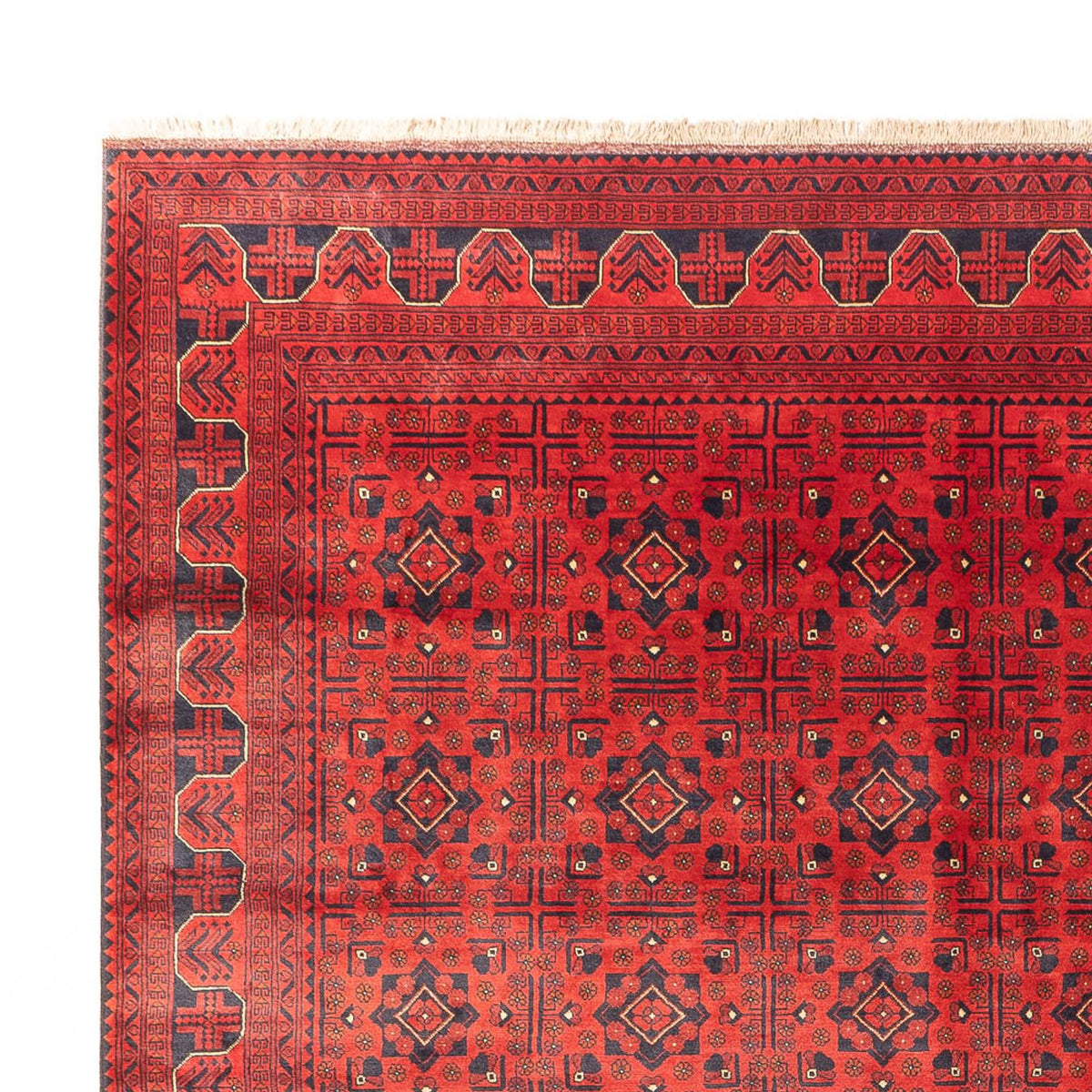 Afghansk tæppe - Kunduz - 383 x 300 cm - rød