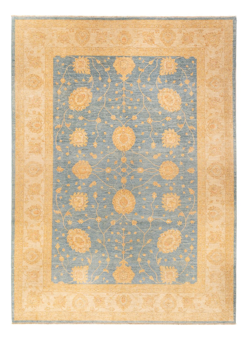 Ziegler Carpet - 369 x 273 cm - havblå