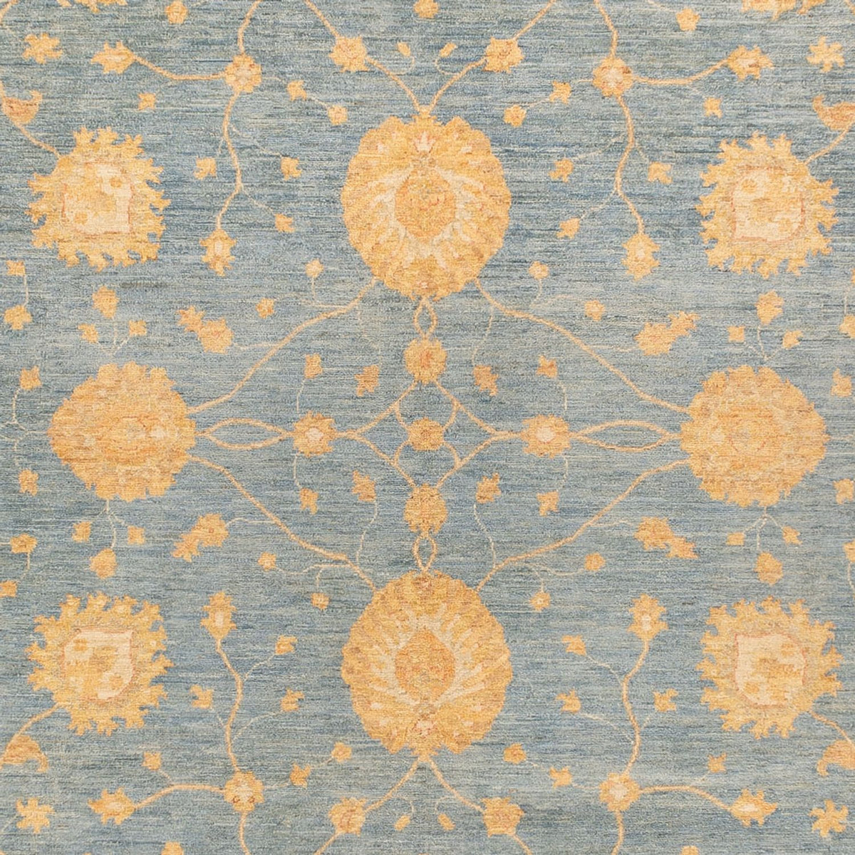 Ziegler Carpet - 369 x 273 cm - havblå