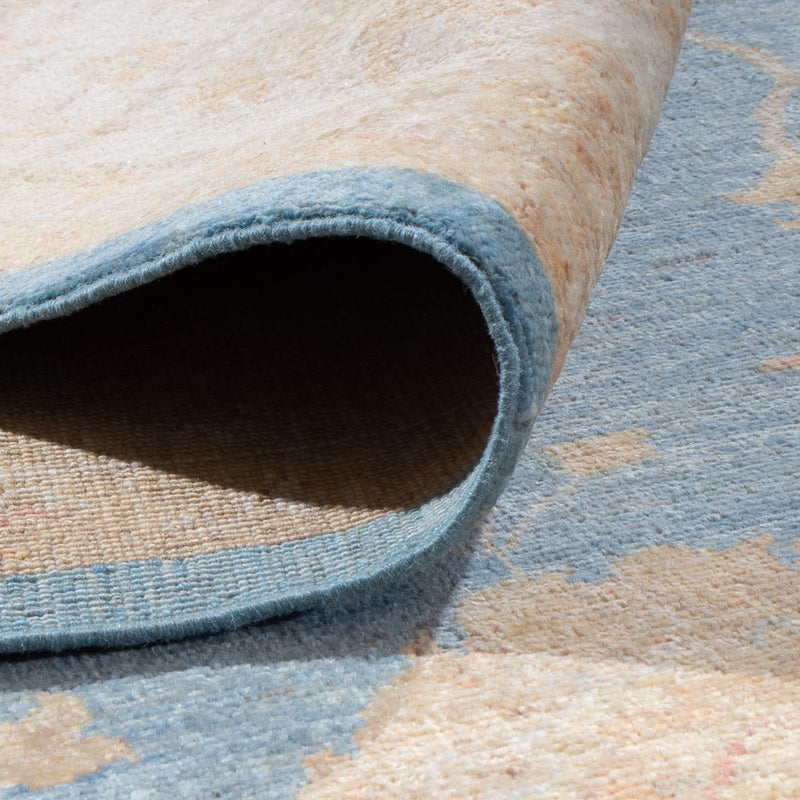 Ziegler Carpet - 369 x 273 cm - havblå