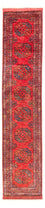 Løber Afghansk tæppe - 390 x 82 cm - rød