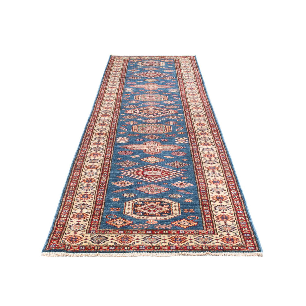 Løber Ziegler Carpet - Kazak - 404 x 87 cm - blå