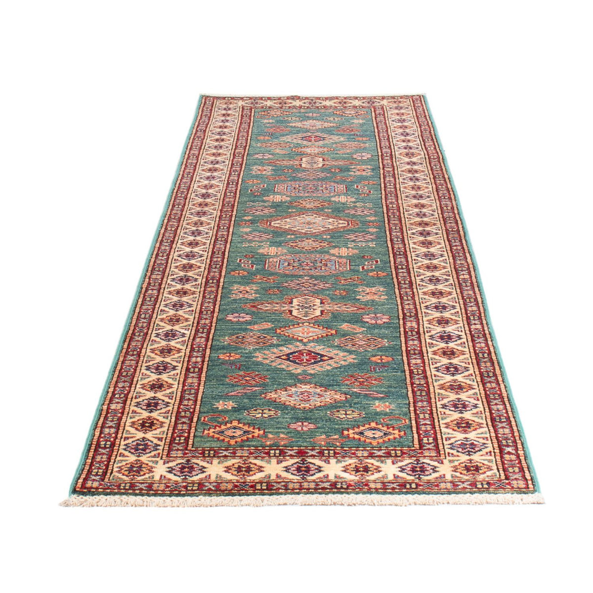 Løber Ziegler Carpet - Kazak - 303 x 80 cm - turkis
