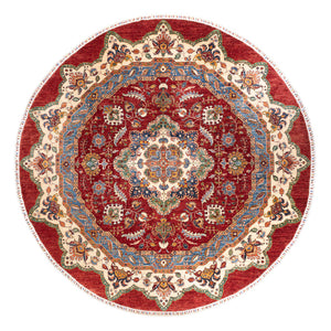 Ziegler Carpet - Kazak rundt  - 302 x 297 cm - flerfarvet