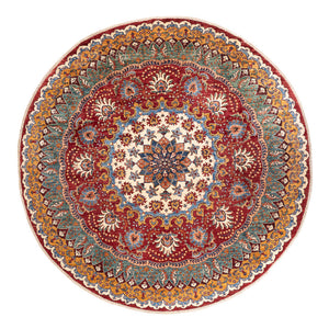 Ziegler Carpet - Kazak rundt  - 268 x 270 cm - flerfarvet