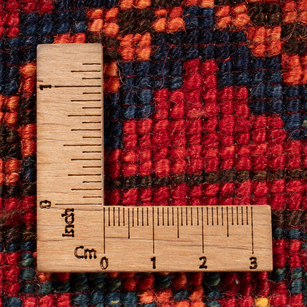 Afghansk tæppe - Kunduz - 205 x 158 cm - rød