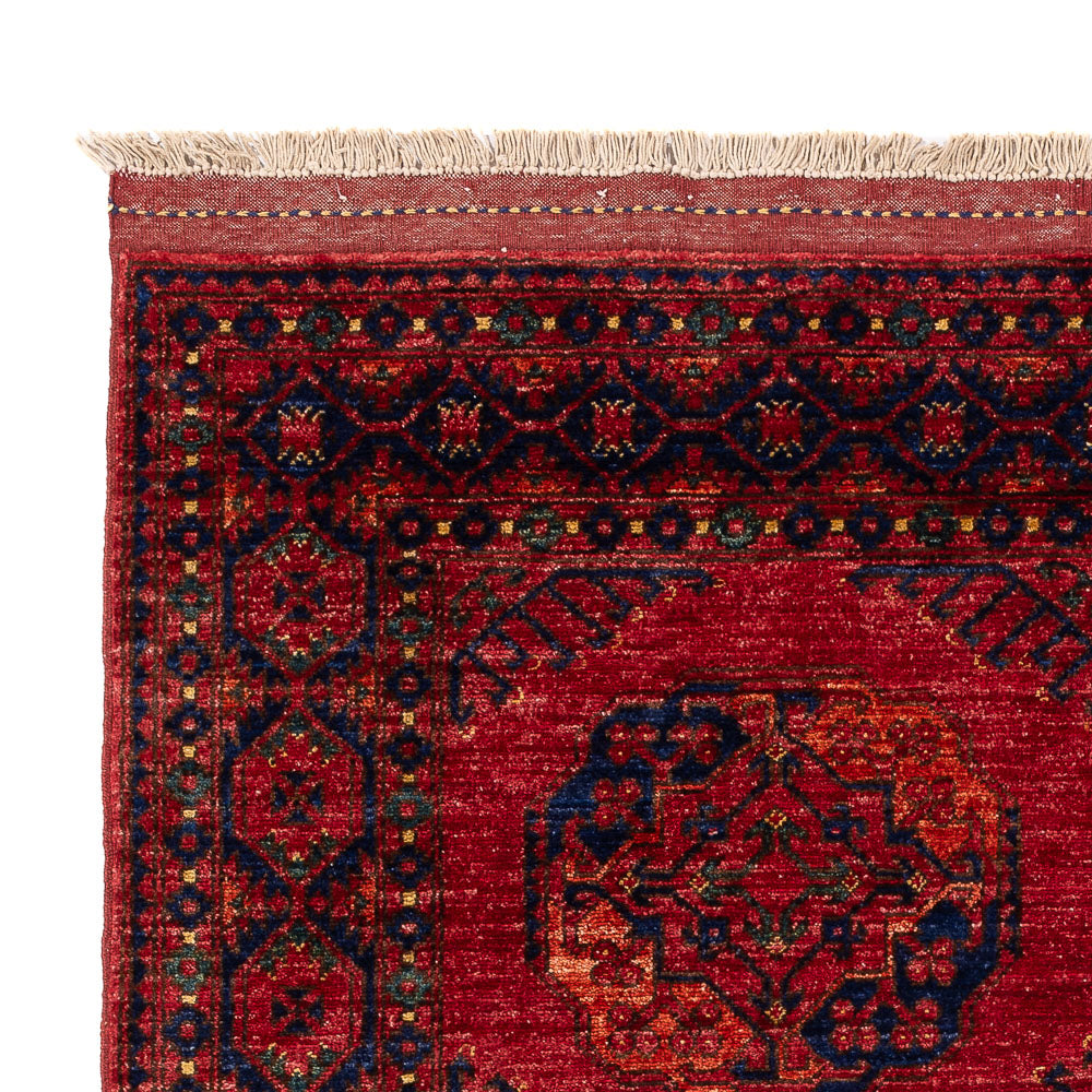 Afghansk tæppe - Kunduz - 200 x 155 cm - rød