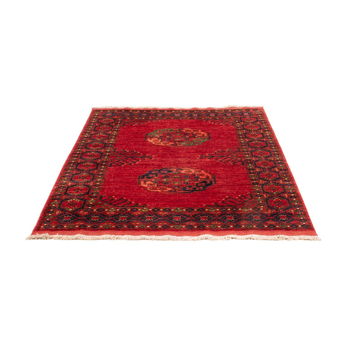 Afghansk tæppe - 181 x 122 cm - rød