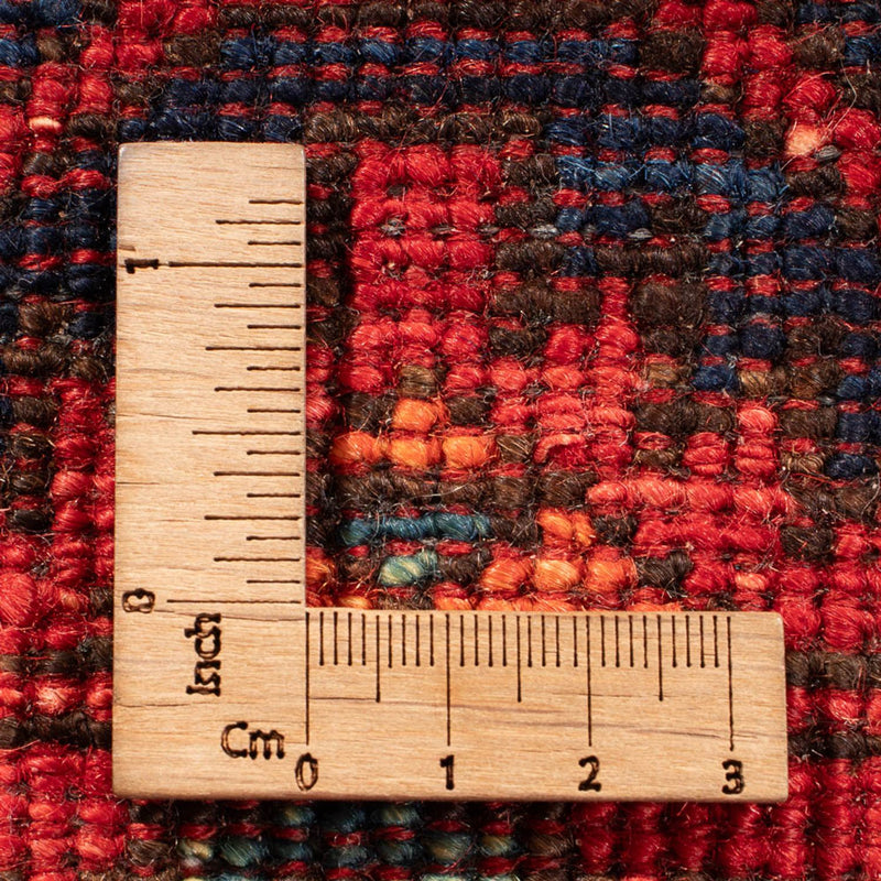 Afghansk tæppe - 182 x 125 cm - rød