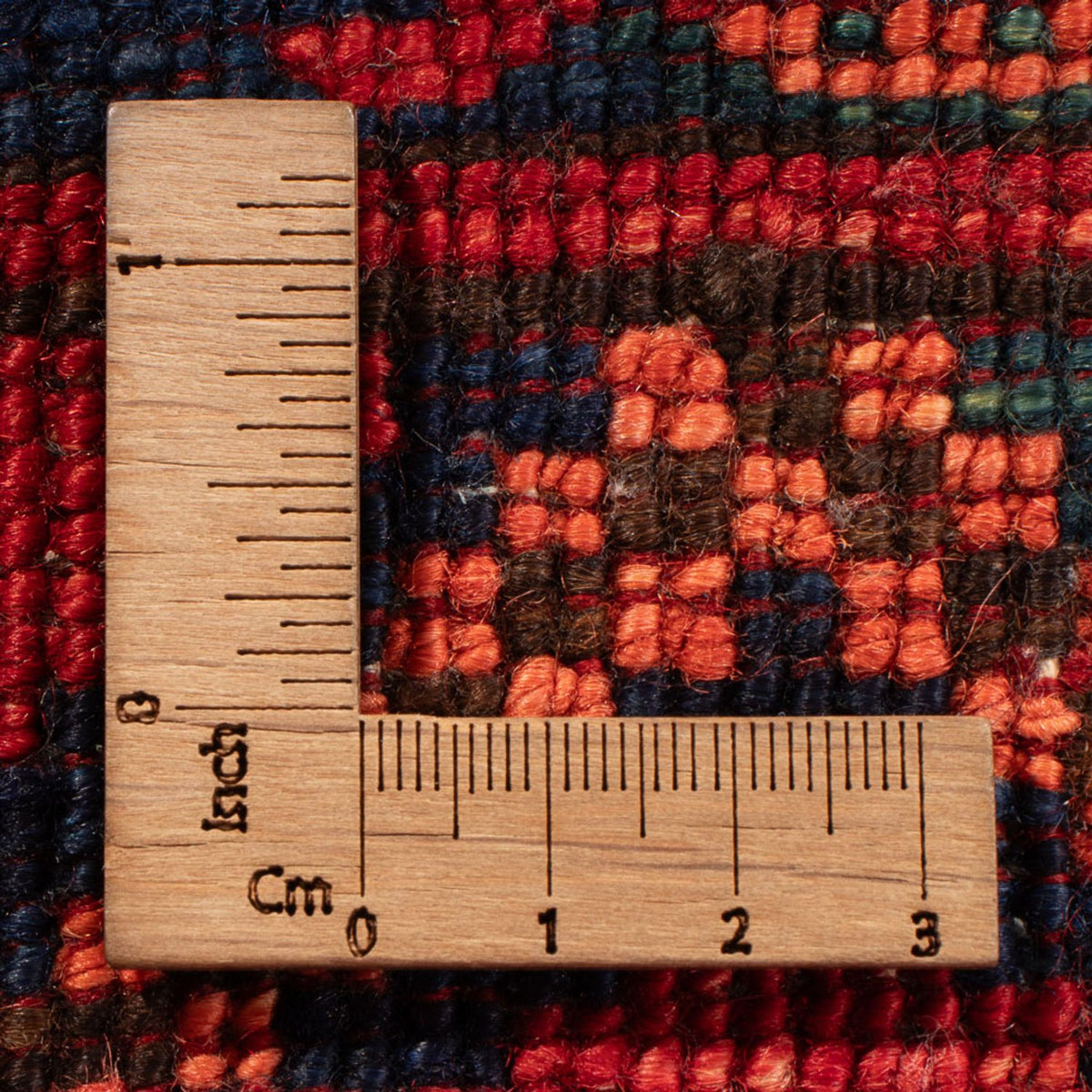 Afghansk tæppe - 179 x 124 cm - rød