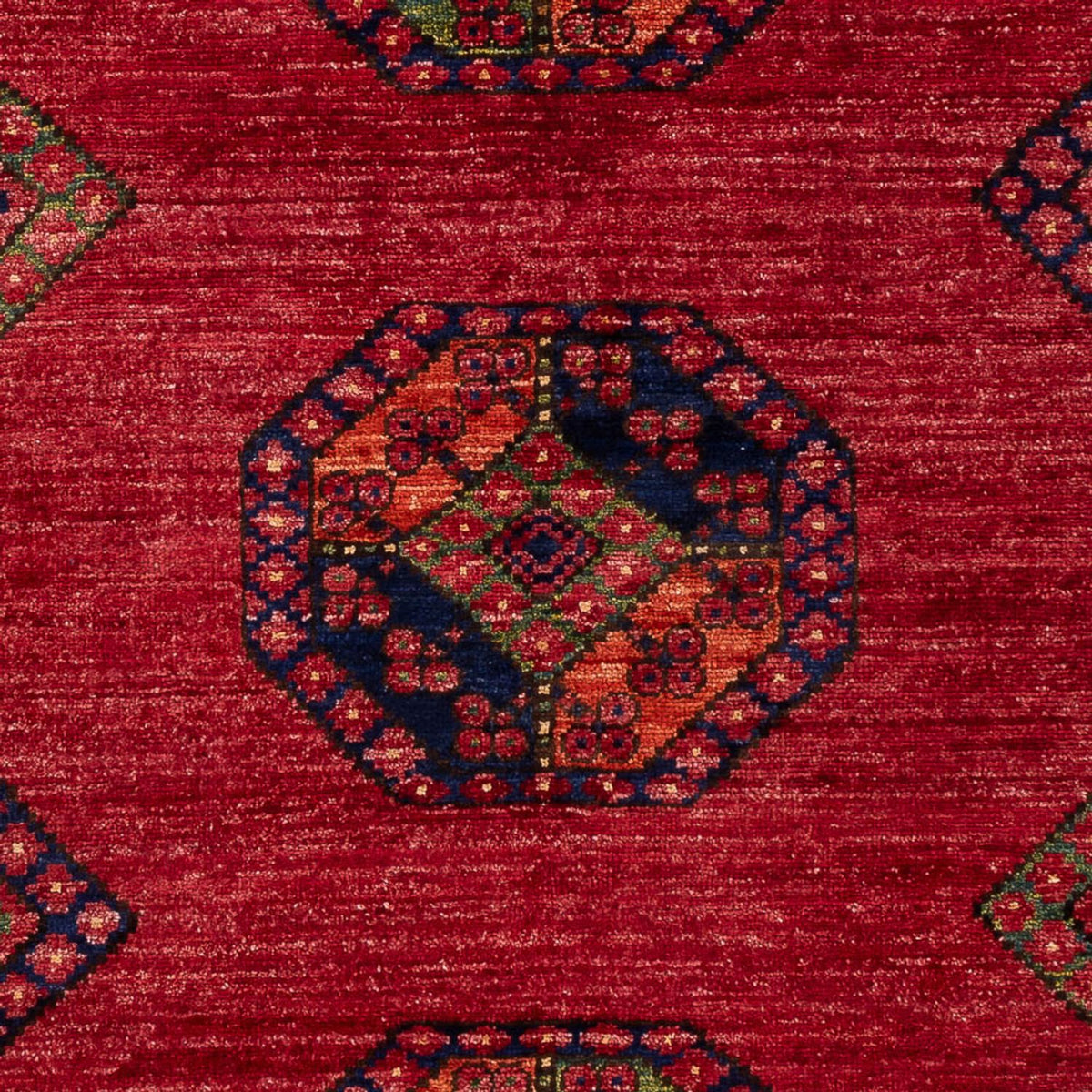Afghansk tæppe - 180 x 121 cm - rød