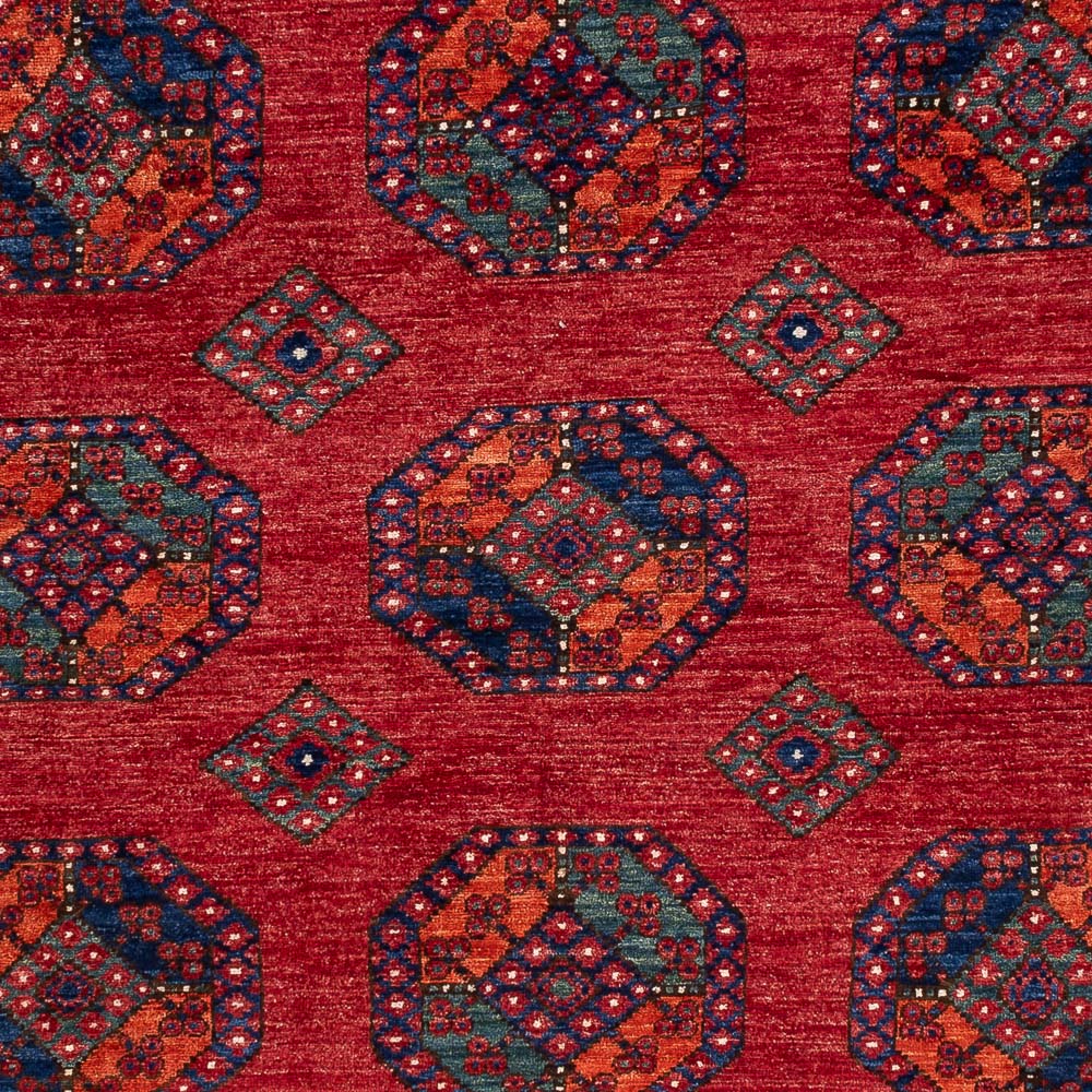 Afghansk tæppe - Kunduz - 297 x 207 cm - rød