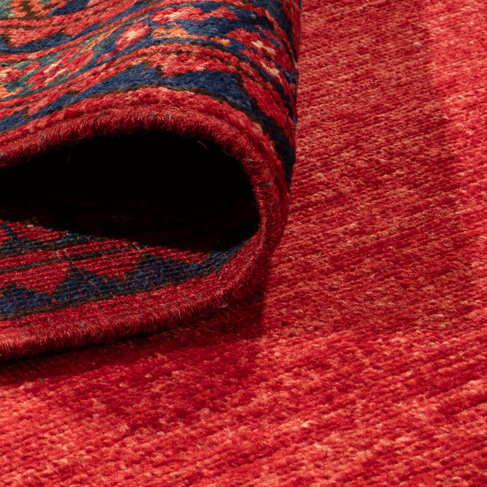 Afghansk tæppe - Kunduz - 302 x 203 cm - rød