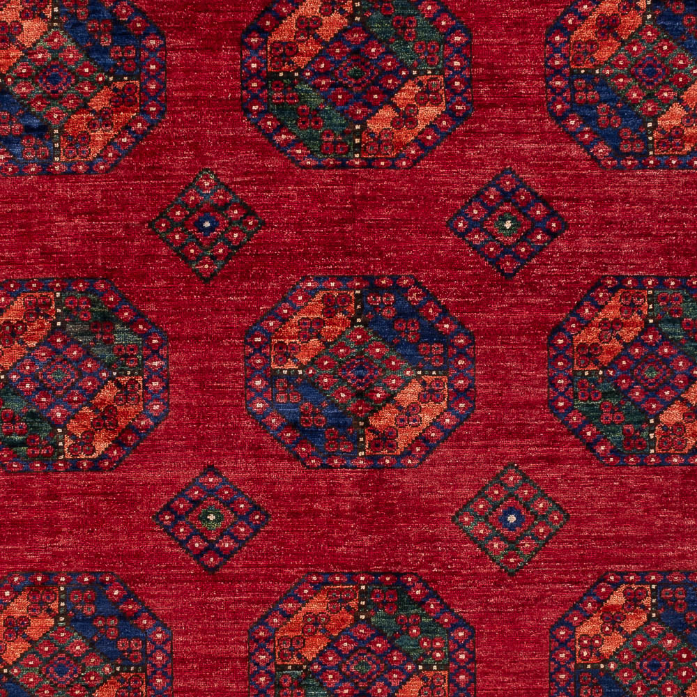 Afghansk tæppe - Kunduz - 310 x 206 cm - rød