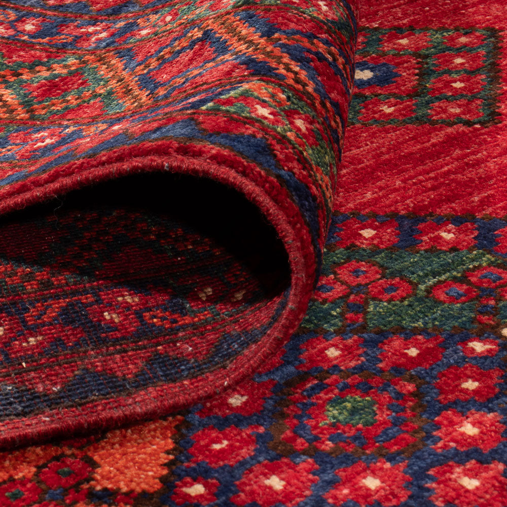 Afghansk tæppe - Kunduz - 310 x 206 cm - rød