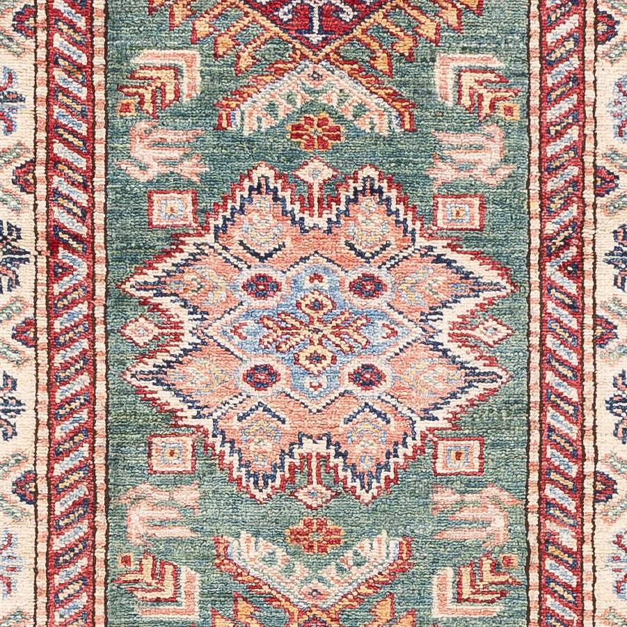 Løber Ziegler Carpet - Kazak - 248 x 75 cm - mørkegrøn