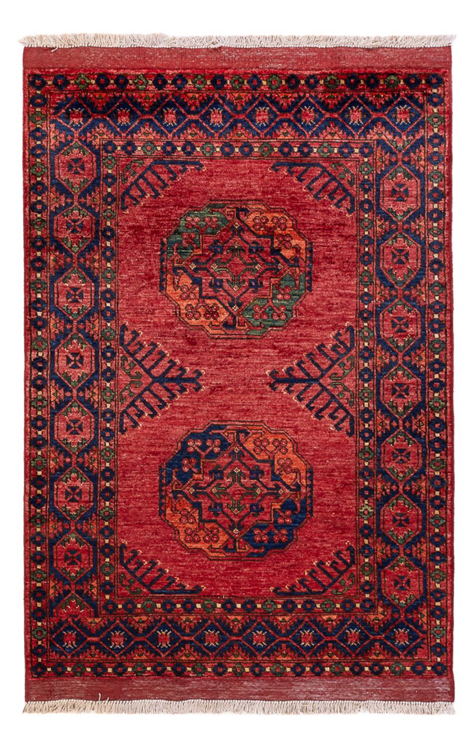 Afghansk tæppe - 152 x 105 cm - rød