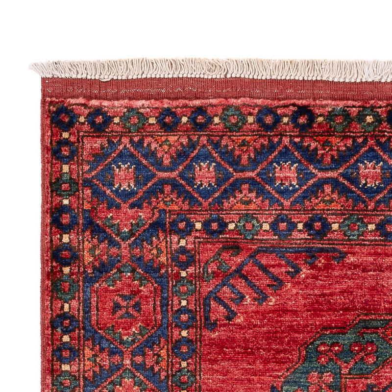 Afghansk tæppe - 150 x 104 cm - rød