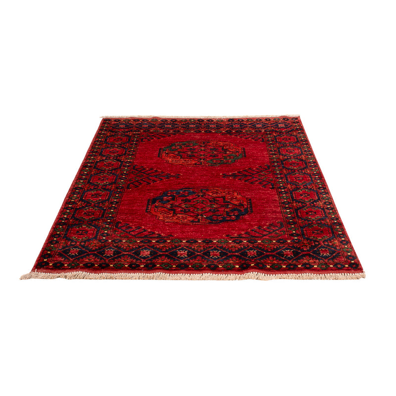 Afghansk tæppe - 150 x 104 cm - rød