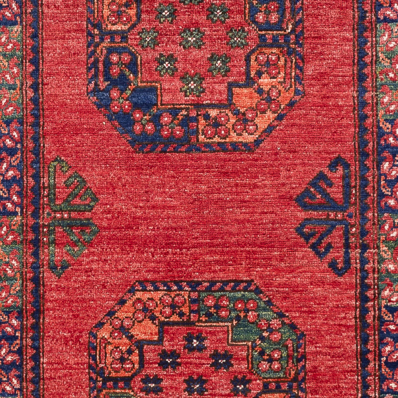 Afghansk tæppe - 151 x 104 cm - rød