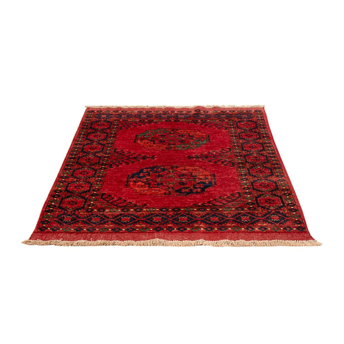 Afghansk tæppe - 151 x 101 cm - rød