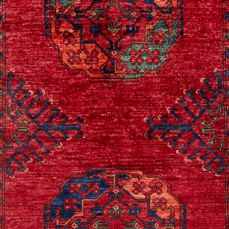 Afghansk tæppe - 151 x 102 cm - rød