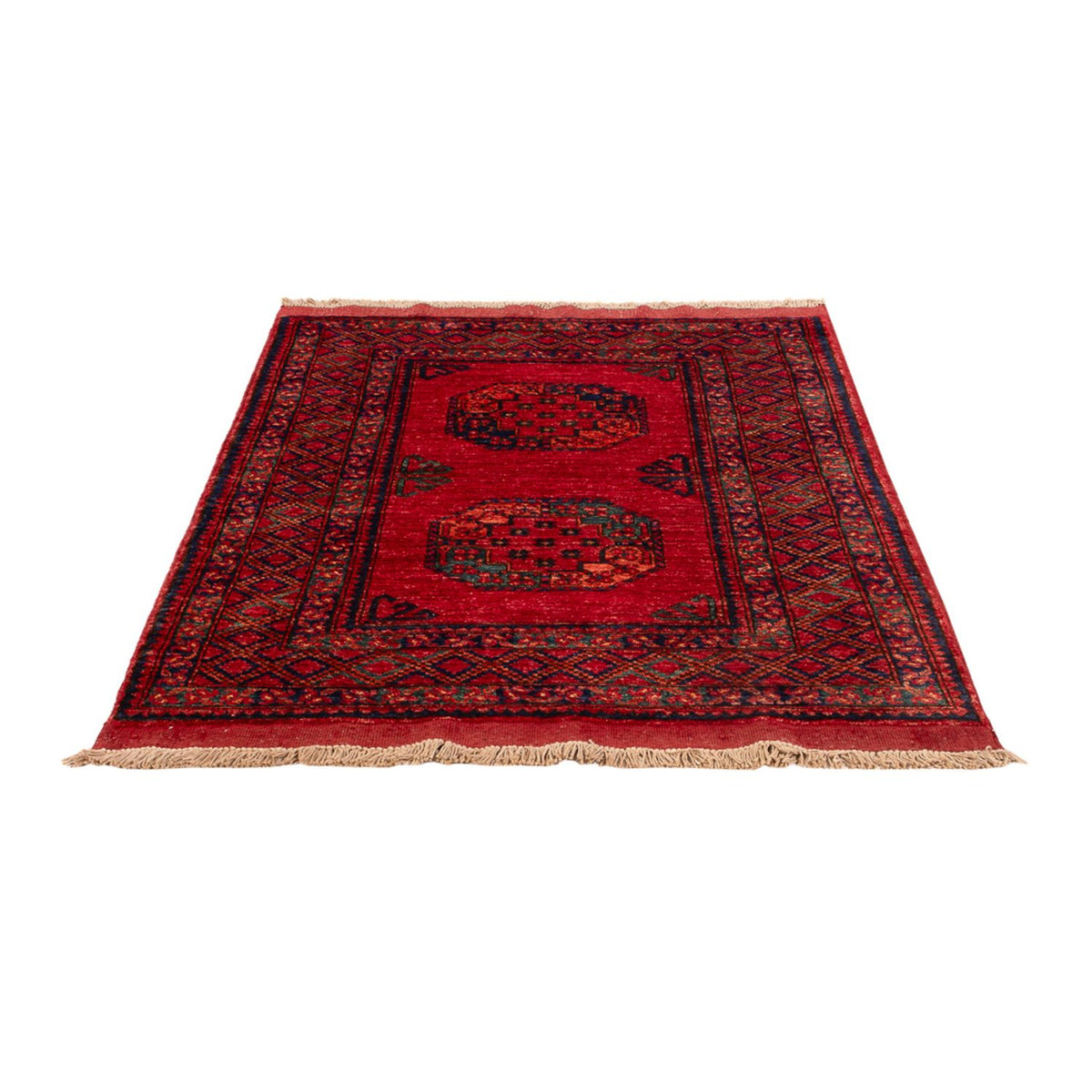 Afghansk tæppe - 150 x 102 cm - rød